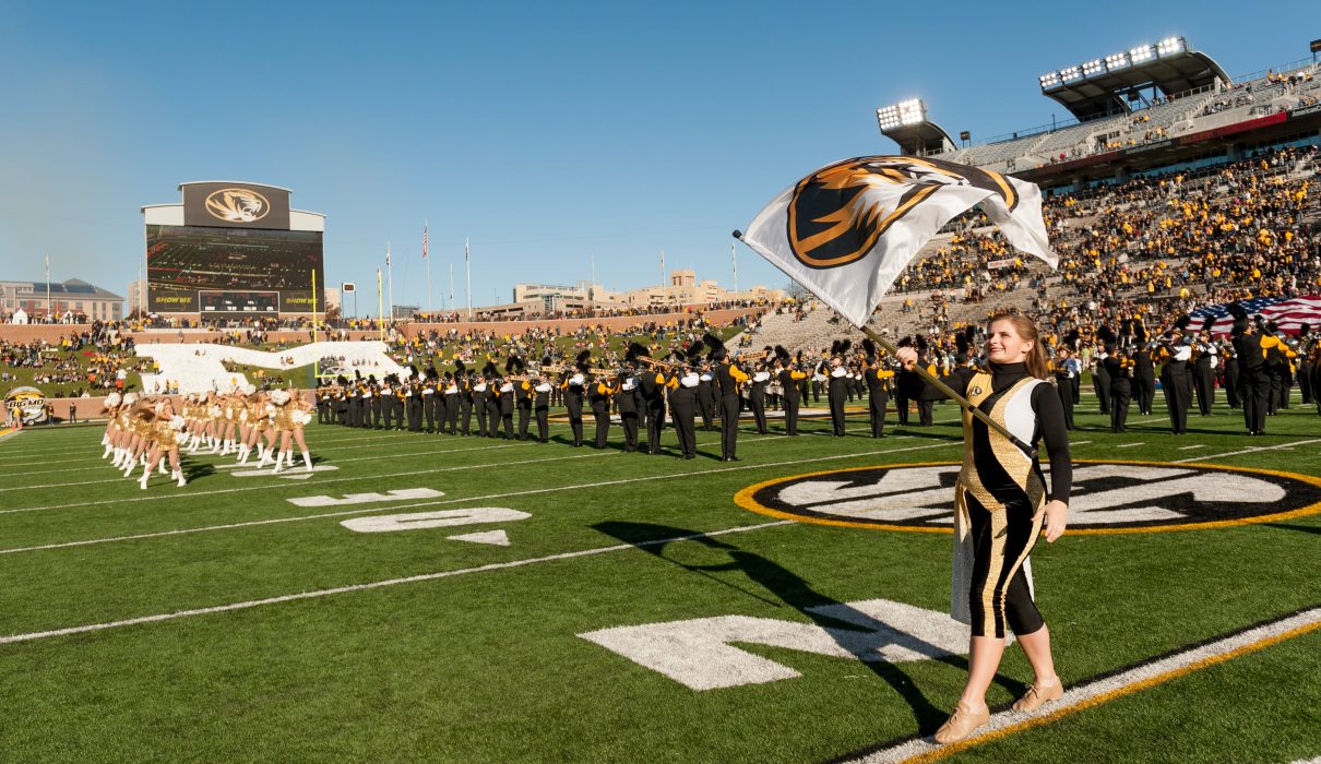 Faurot field and fans at Mizzou