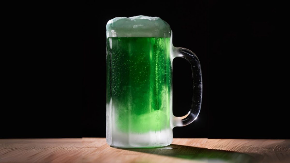 St. Patrick's day green beer