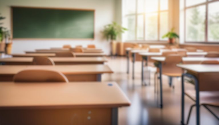 back,to,school.,background,blurred,of,an,empty,classroom.