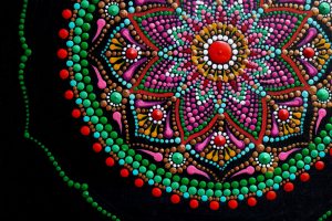 beautiful,hand,painted,mandala,on,black,background